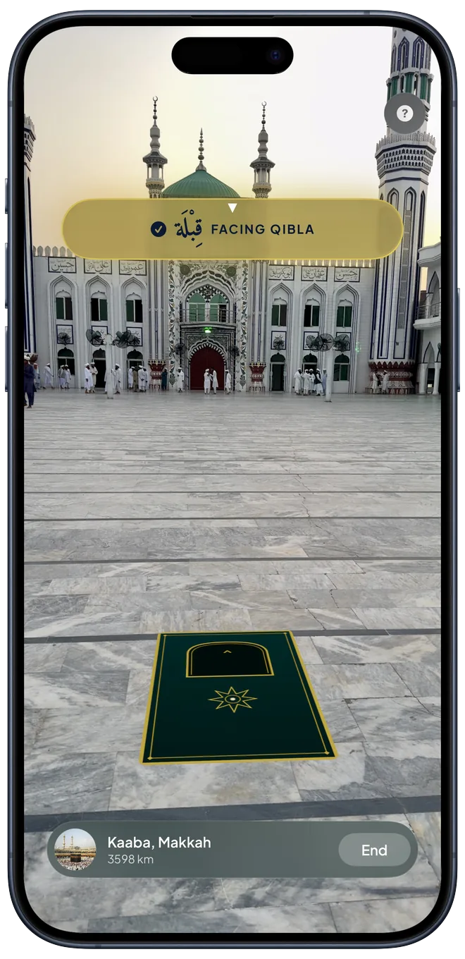 Athanify qibla in AR