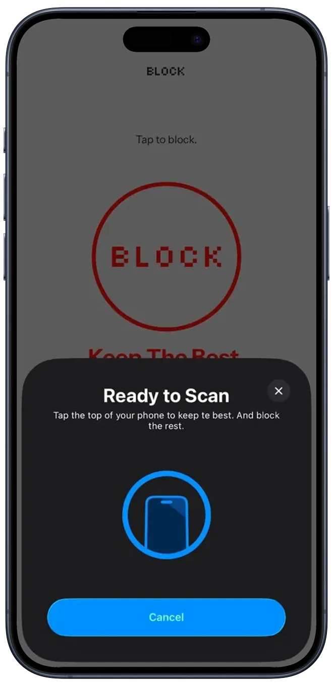 Block NFC scan