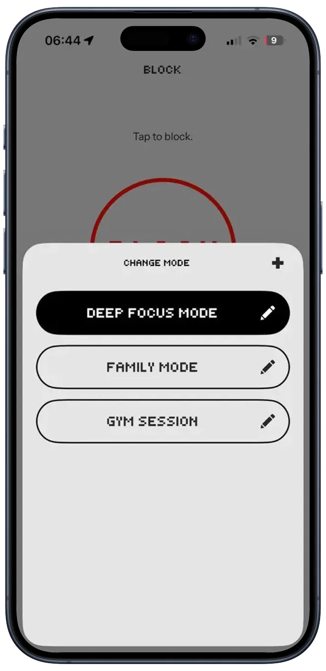 Block modes