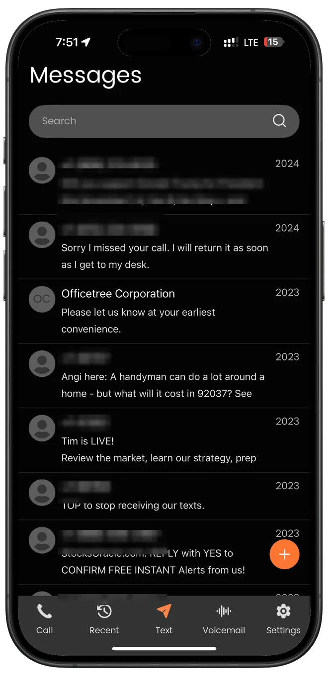 Officetree messages