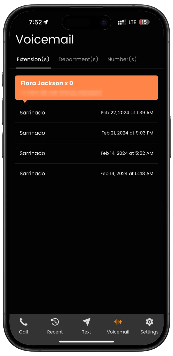 Officetree voicemail