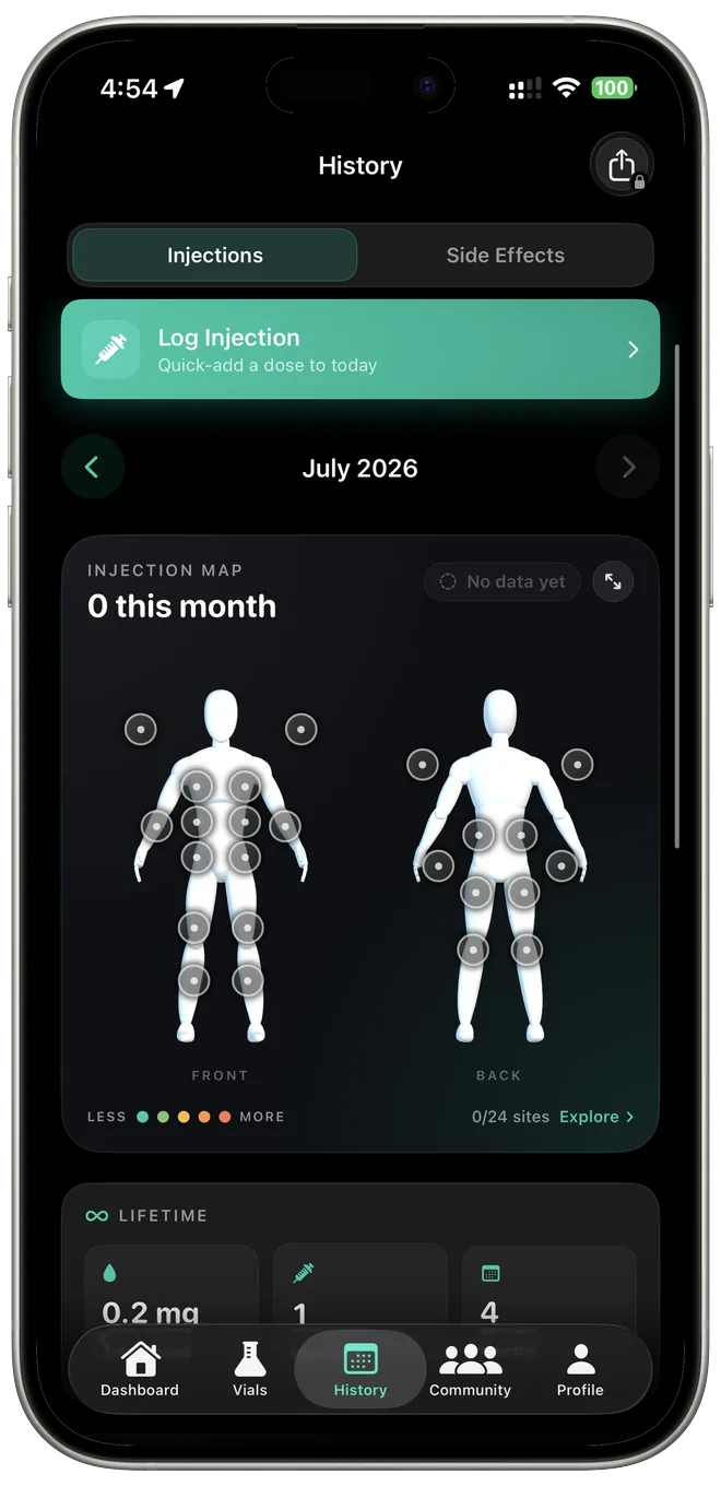 Peptify vial tracking