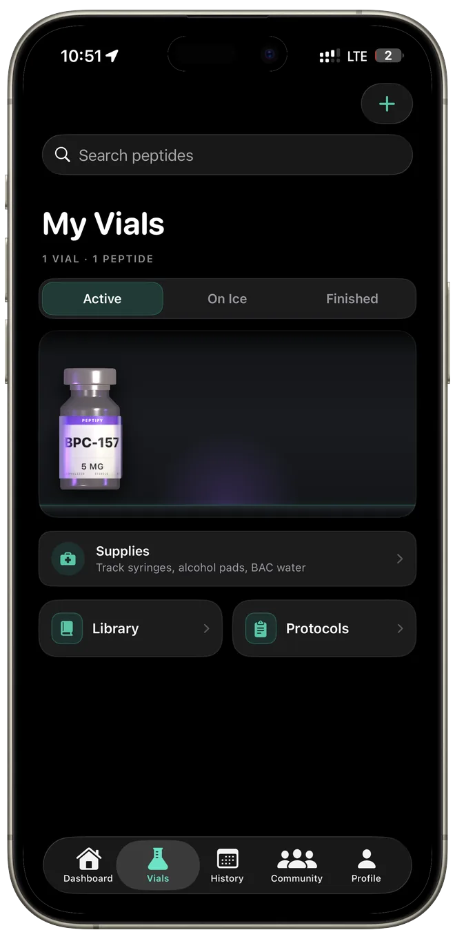 Peptify vial tracker